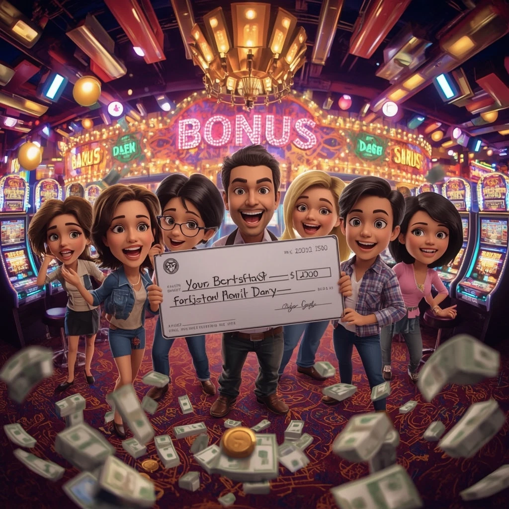 bonus dans les mains d'un homme au casino LOCOWIN CASINO