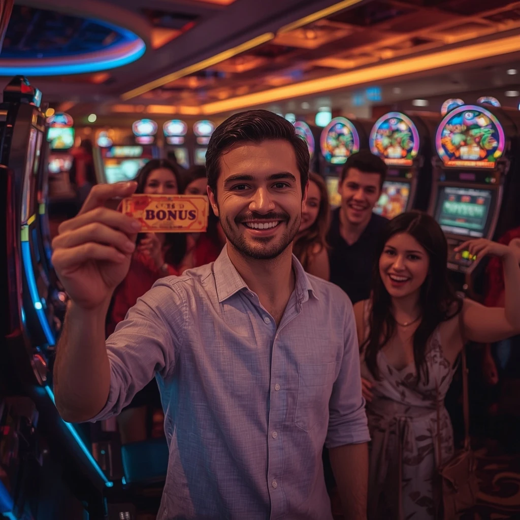 a person with a casino bonus Locowin Casino